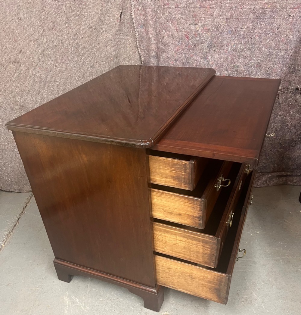 Small George III Mahogany Chest with Slide View V