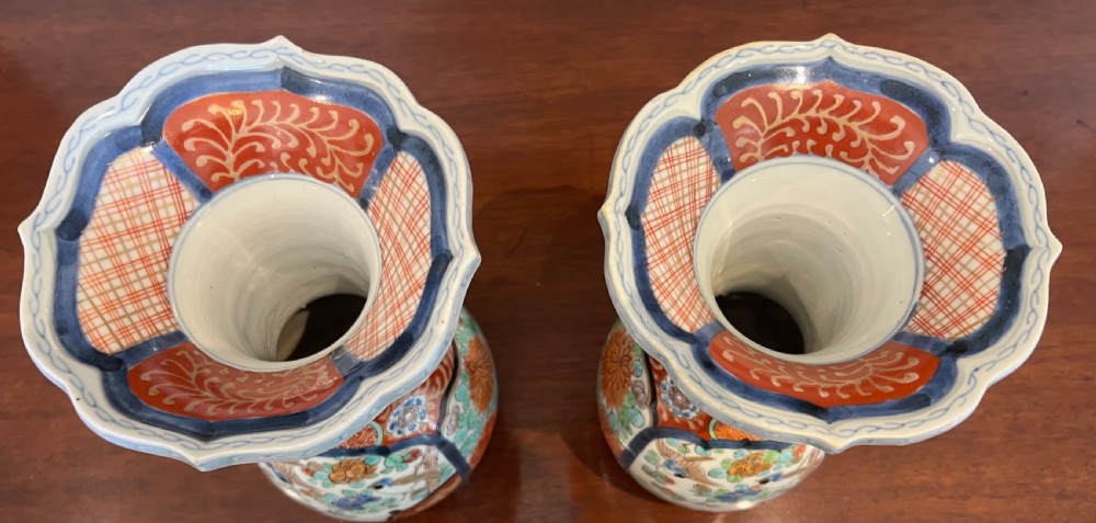 Antique Pair Of Meiji Vases View VI