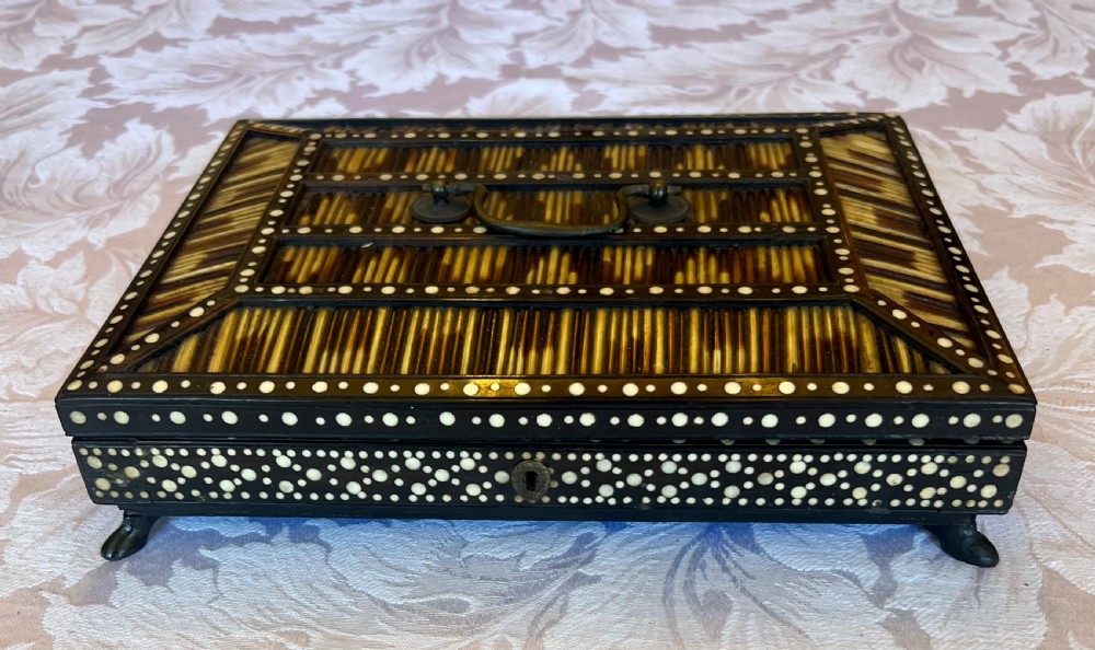 Unusual Martara Ceylonese Porcupine Quill Box View VII