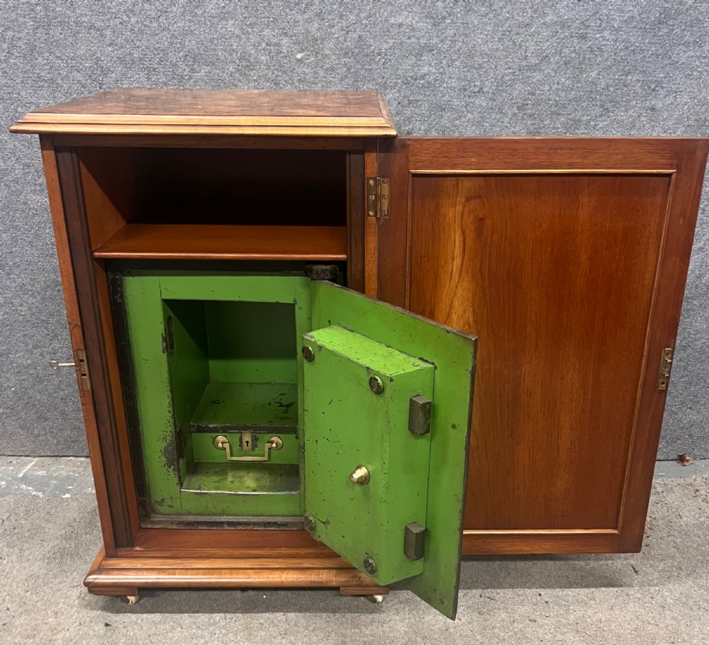 Antique Burr Walnut Safe Cabinet View VIII