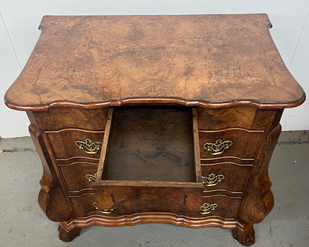 Small Dutch Burr Walnut Chest of Drawers View III