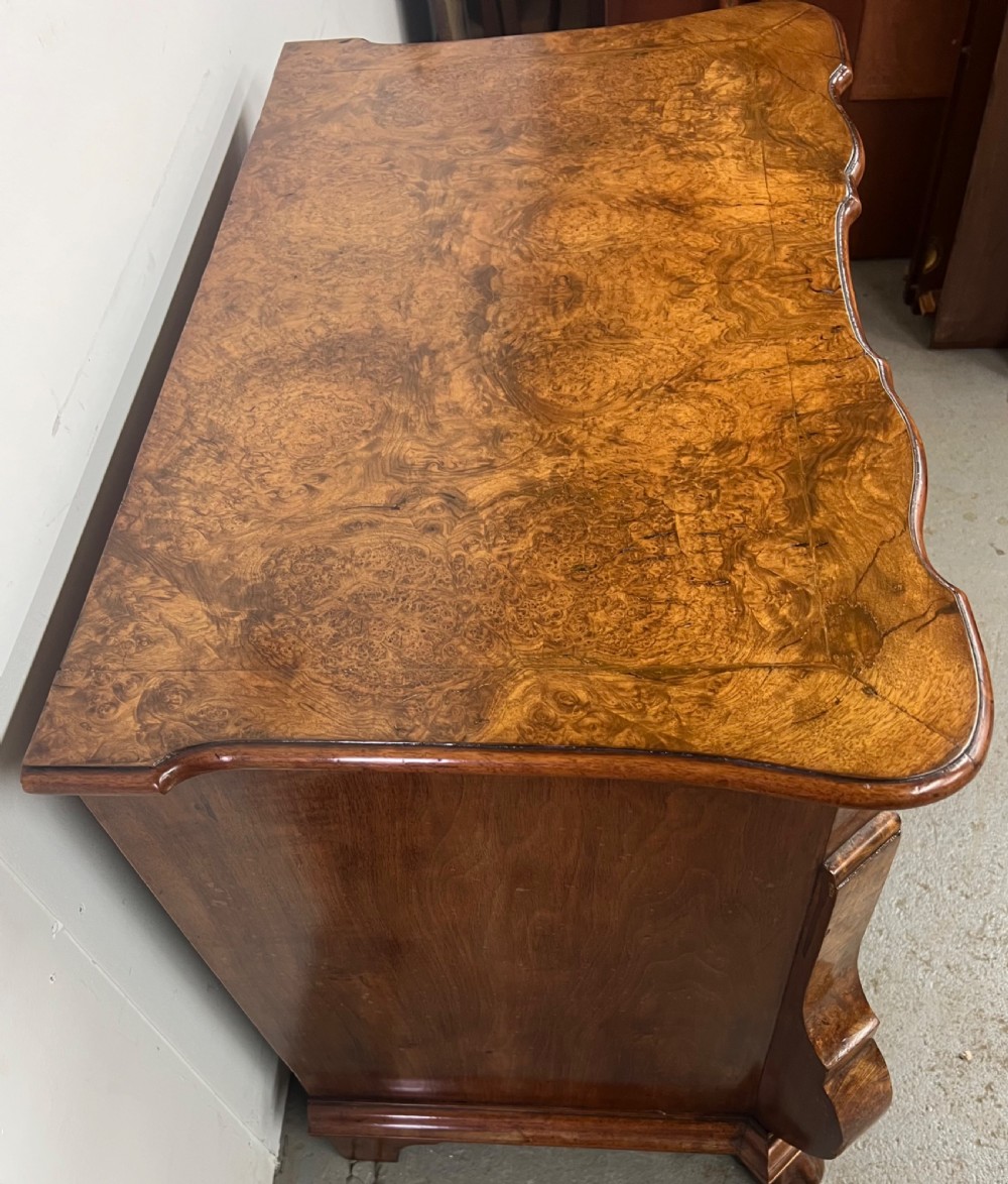 Small Dutch Burr Walnut Chest of Drawers View XII