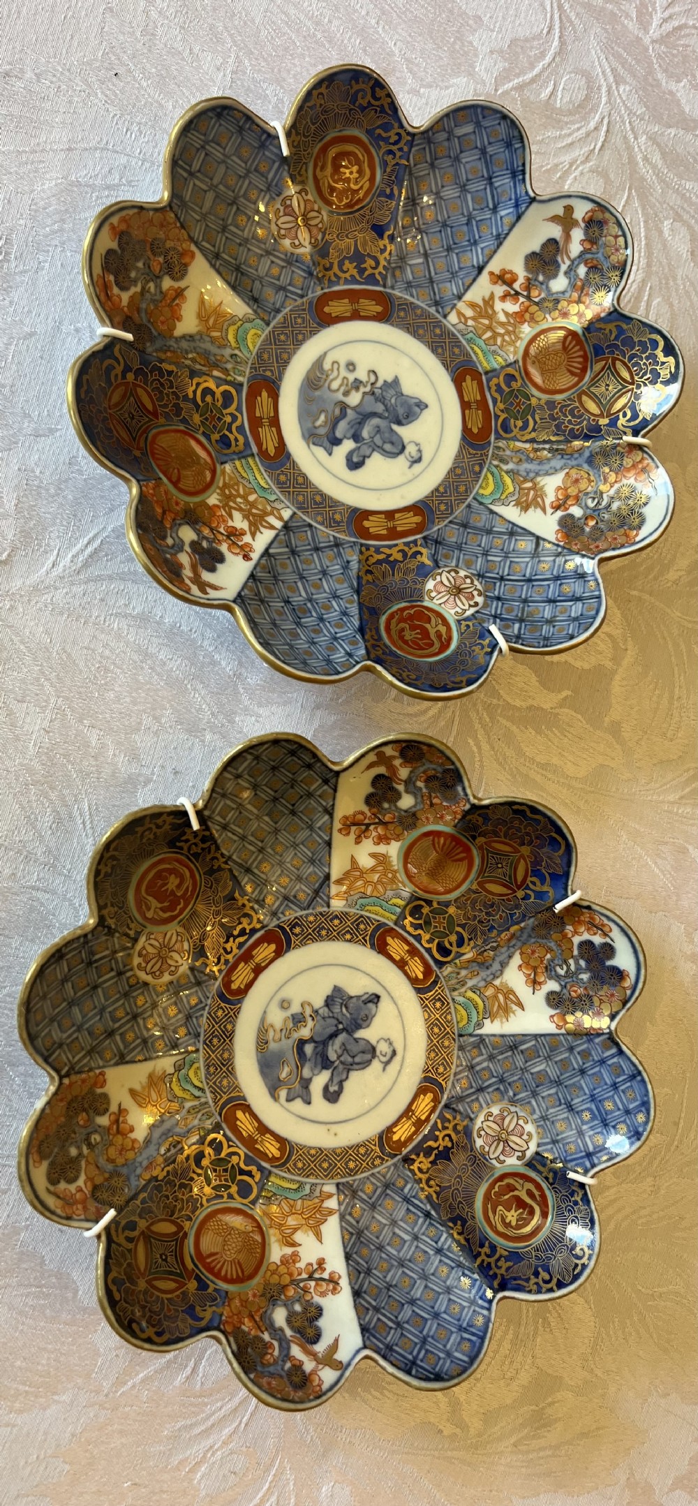 Beautiful Pair of Small Imari Wall Plates