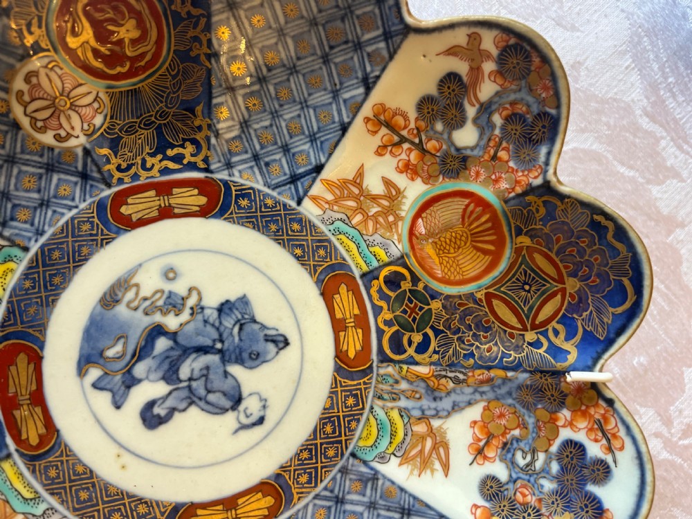 Beautiful Pair of Small Imari Wall Plates View II