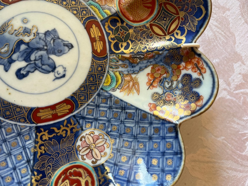Beautiful Pair of Small Imari Wall Plates View III