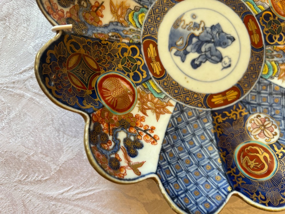 Beautiful Pair of Small Imari Wall Plates View IV