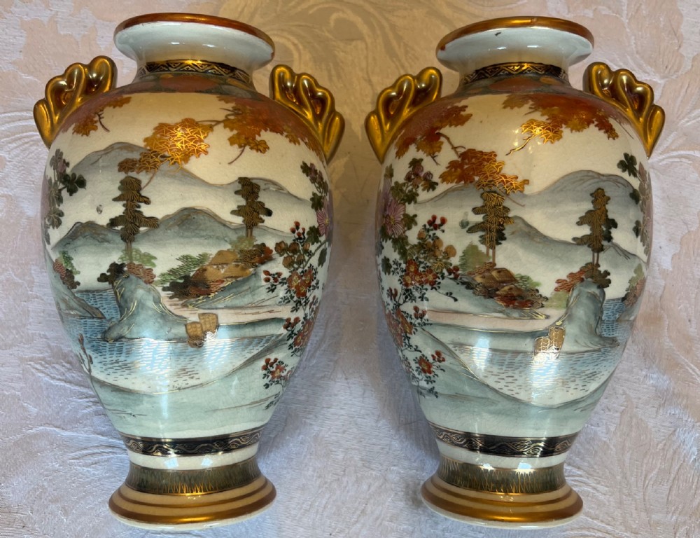 Pair of Satsuma Vases View III