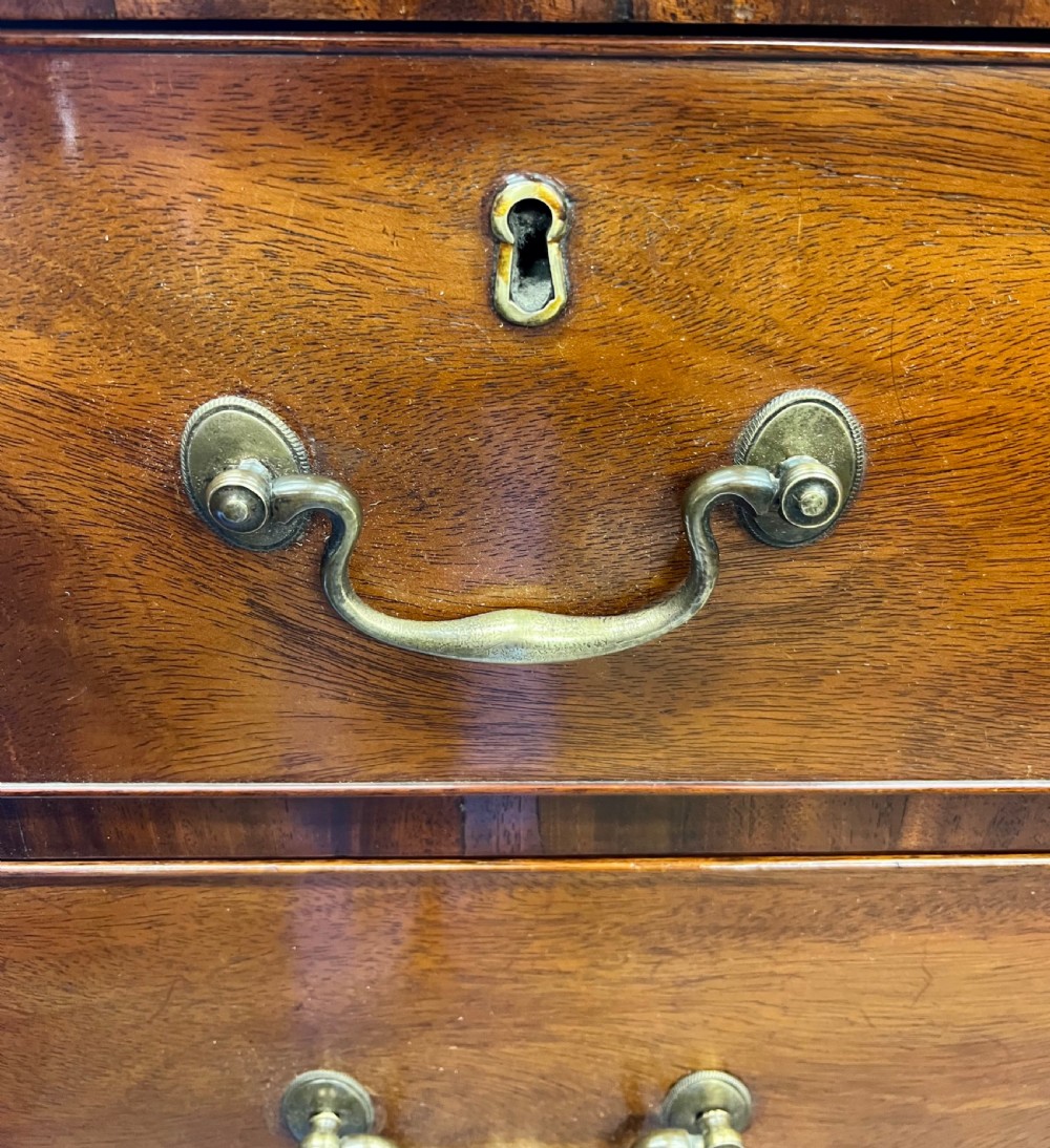 George III Mahogany Tall Boy Chest of Drawers View IV
