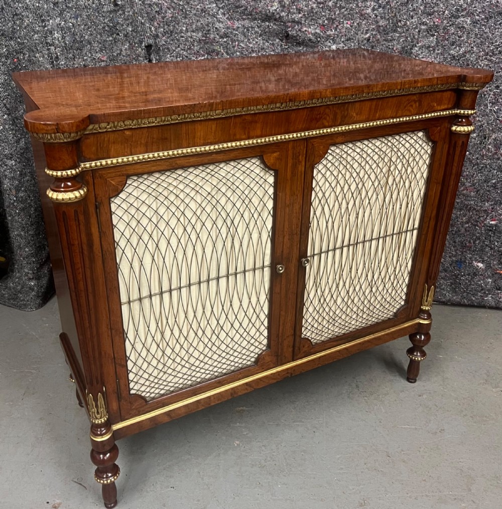 Superb Rosewood & Gilded Side Cabinet View II