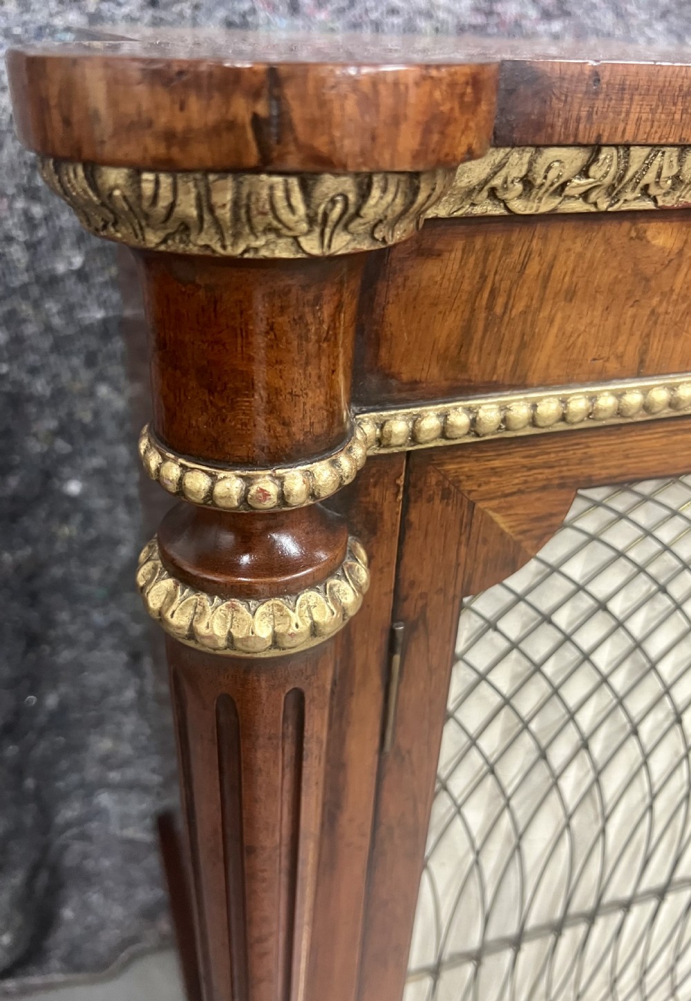 Superb Rosewood & Gilded Side Cabinet View VI