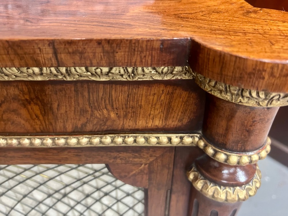 Superb Rosewood & Gilded Side Cabinet View VII