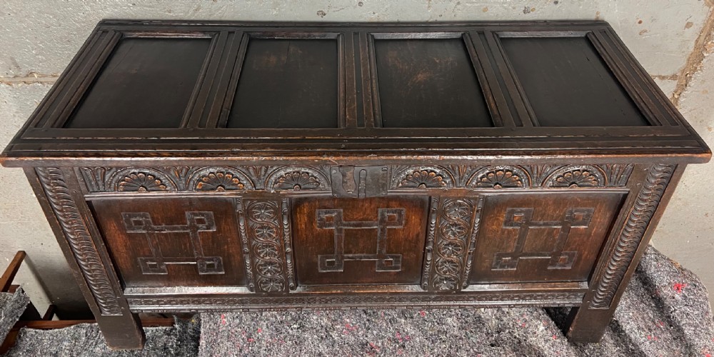 Original Early Oak Coffer
