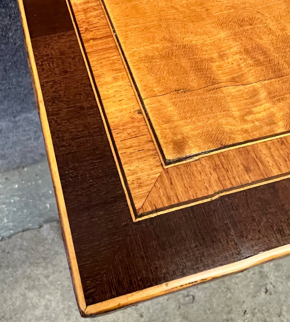 Sheraton Period Satinwood & Inlaid Card Table View IV