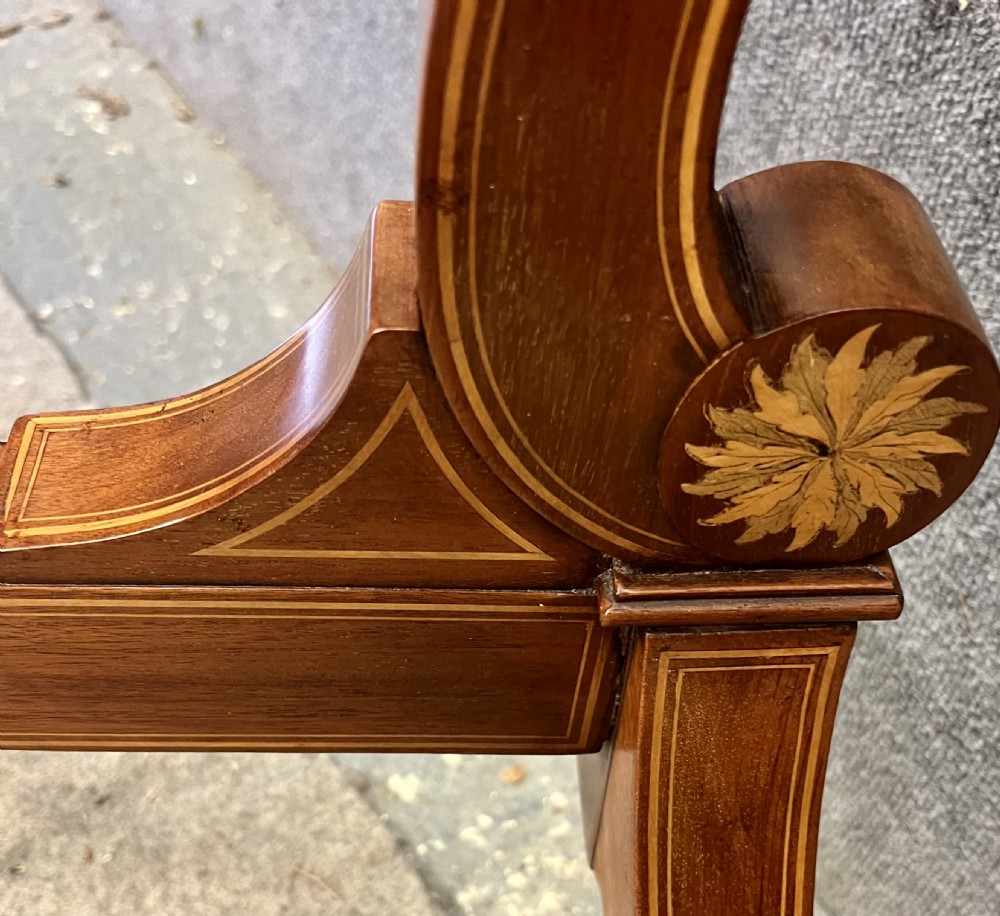 Edwardian Shield Shaped Cheval Mirror View II