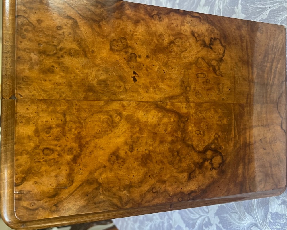 Miniature Victorian Burr Walnut Chest View IV
