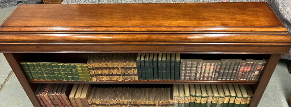 Large Pair of Edwardian Mahogany Open Bookcases View III