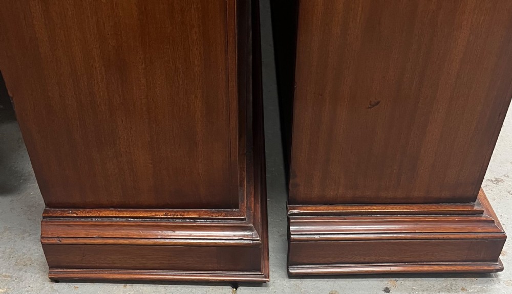Large Pair of Edwardian Mahogany Open Bookcases View XI