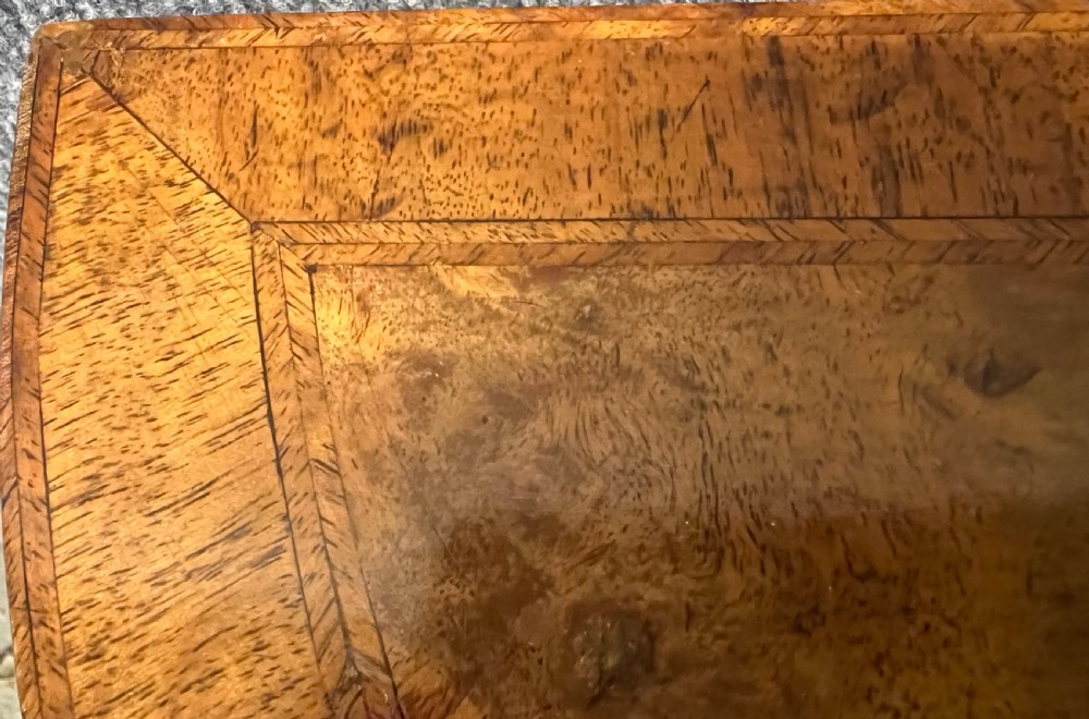 Antique William & Mary Style Burr Walnut Credence Table View VI