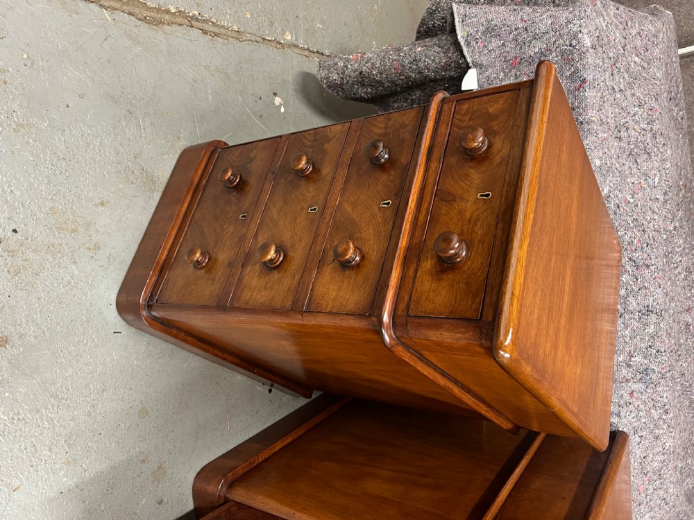 Antique Pair of Mahogany Bedside Chests  View VIII