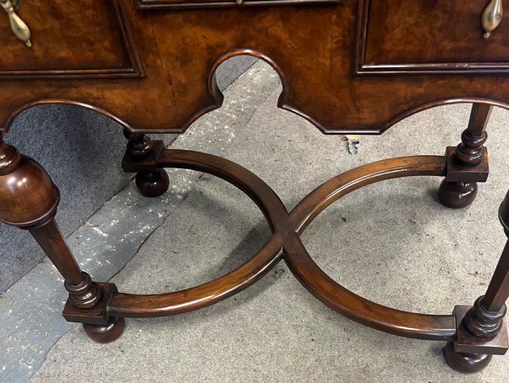 William & Mary Style Burr Walnut Low Boy View III