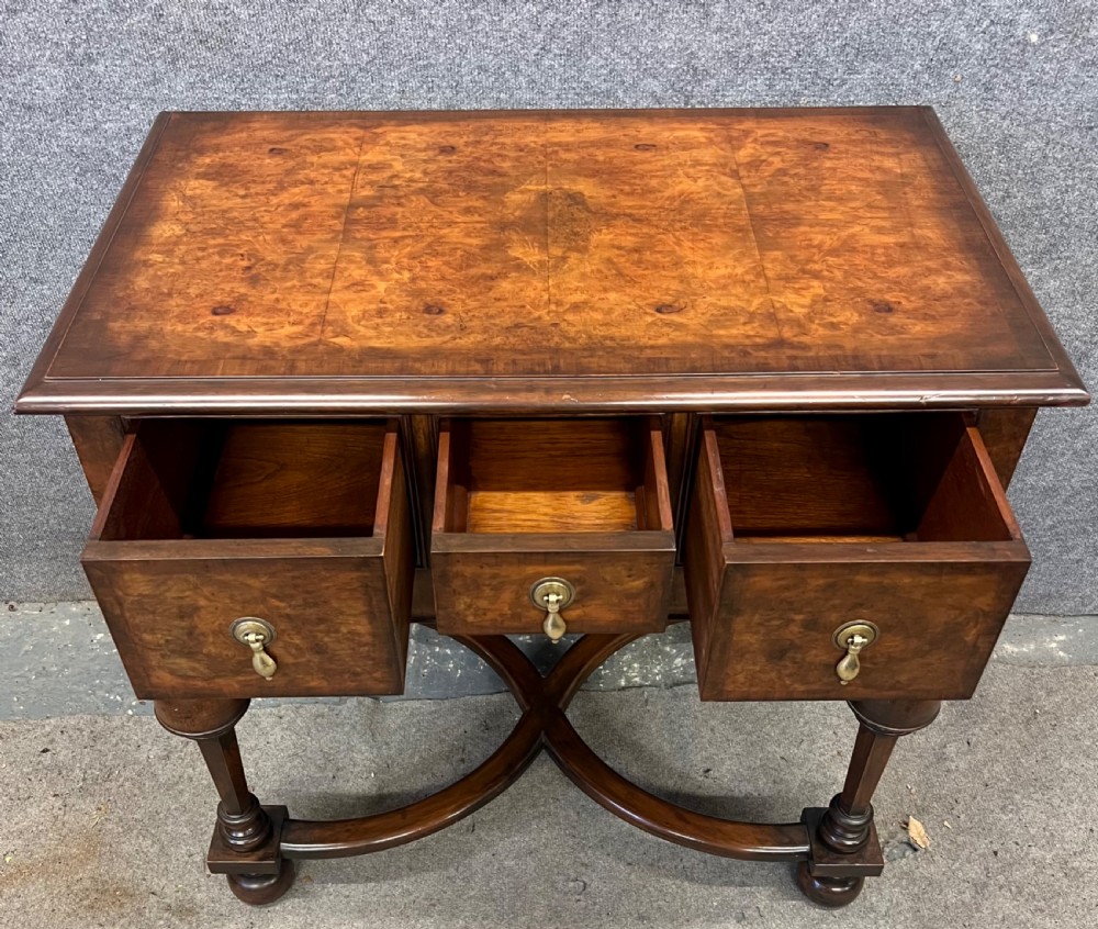 William & Mary Style Burr Walnut Low Boy View VII