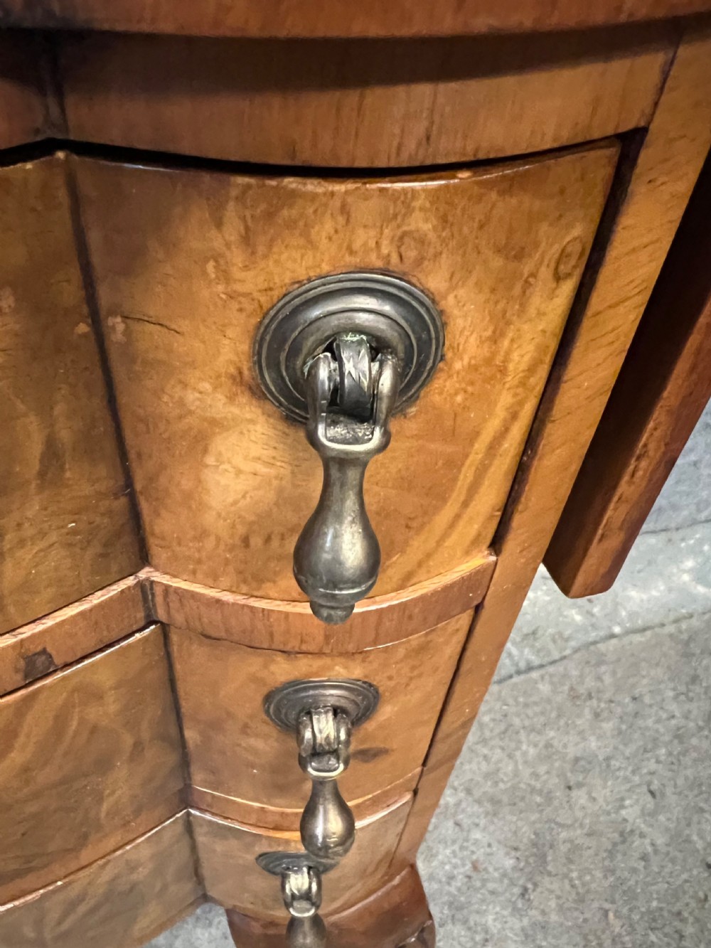 Pair Queen Anne Style Bedside Chests or Lamp tables View IX