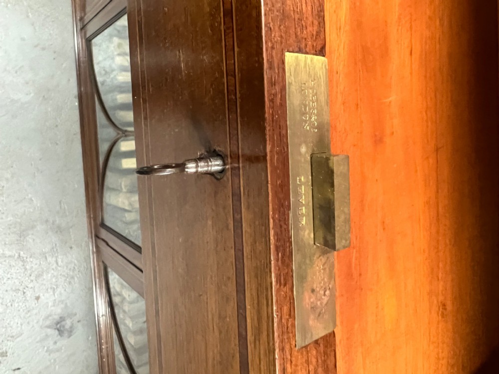 Edwardian Maple & Co. Mahogany & Inlaid Bookcase View IX