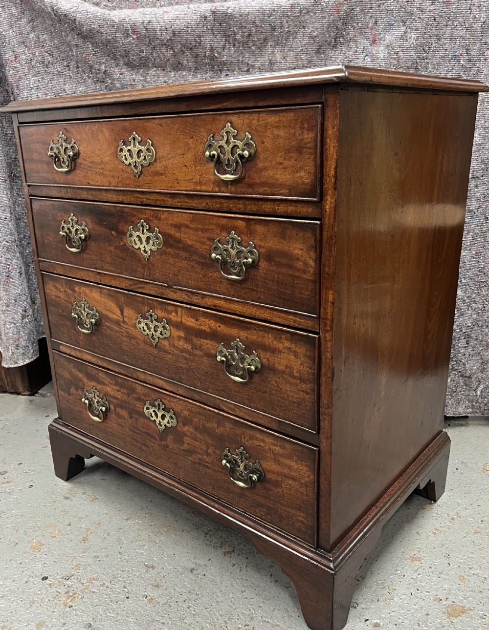 Small George III Mahogany Chest of Drawers View II