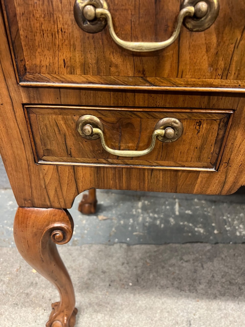 18th C. Style Walnut Low Boy Side Table View VII