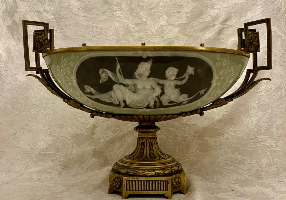   Antique Pate sur Pate Centre Piece View XII