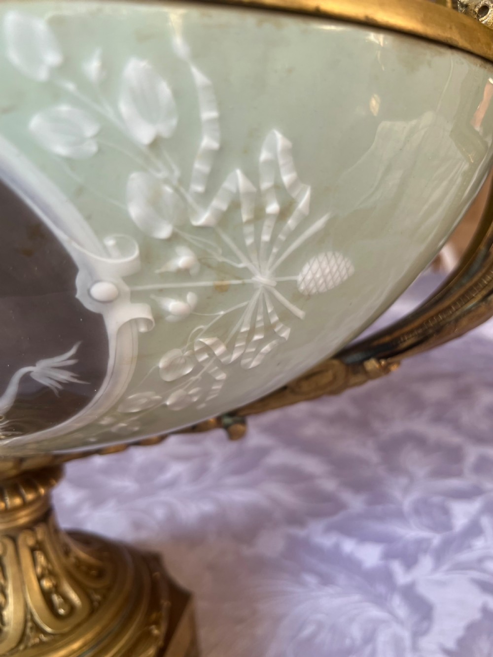   Antique Pate sur Pate Centre Piece View XI