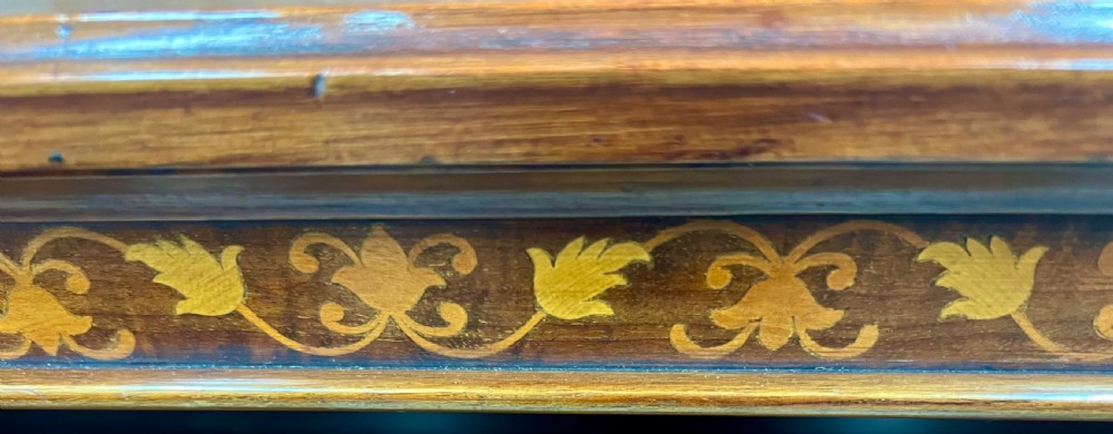 Edwardian Mahogany & Inlaid Open Bookcase View V