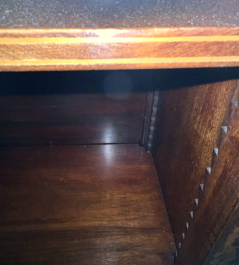 Edwardian Mahogany & Inlaid Open Bookcase View VI