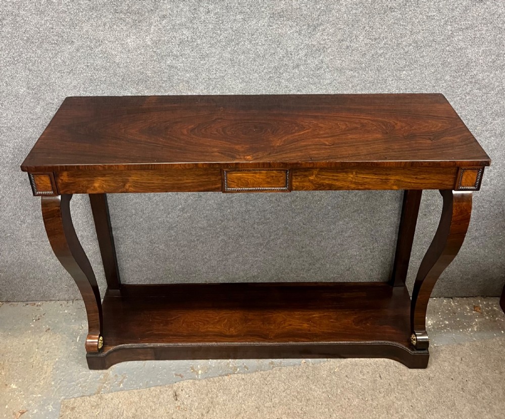 Regency Rosewood Console Table View XII