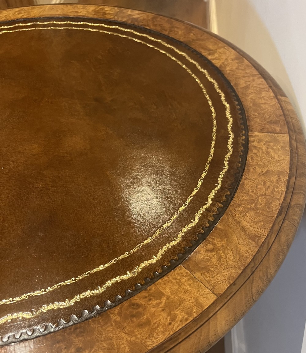 Large Victorian Burr Walnut Occasional Table View VI
