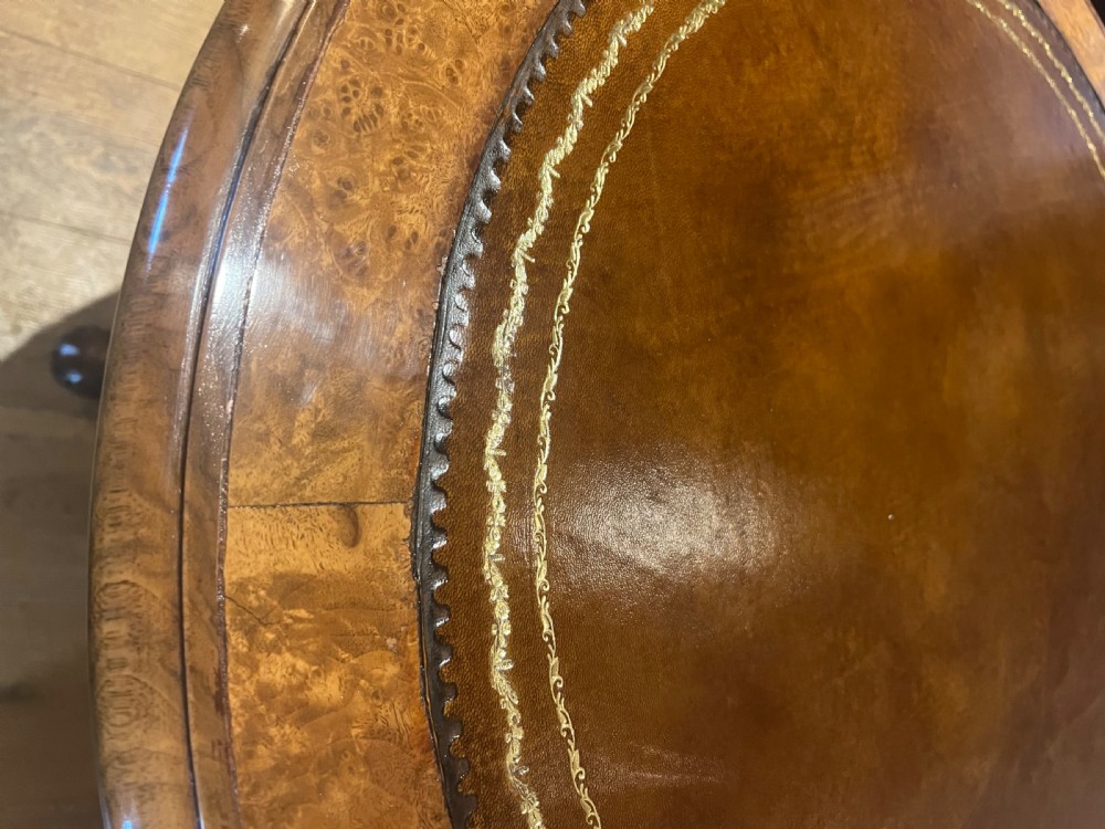 Large Victorian Burr Walnut Occasional Table View VII