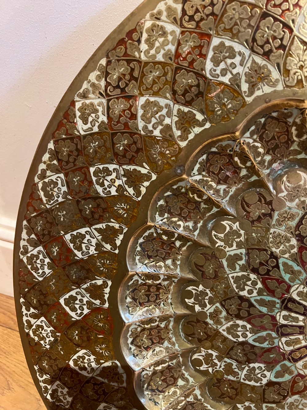 Brass & Enamelled Benares Occasional Table View III