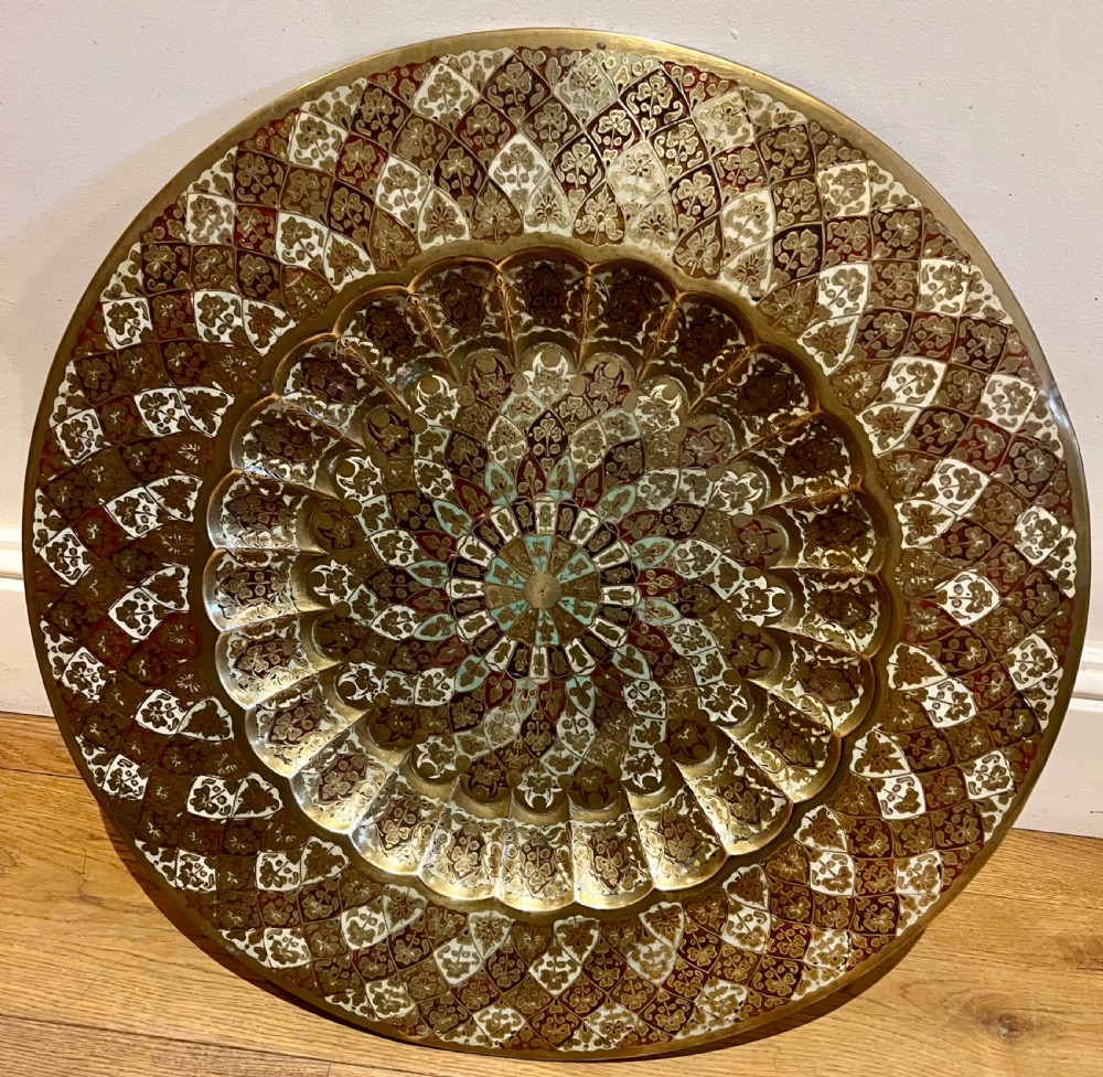 Brass & Enamelled Benares Occasional Table View VII