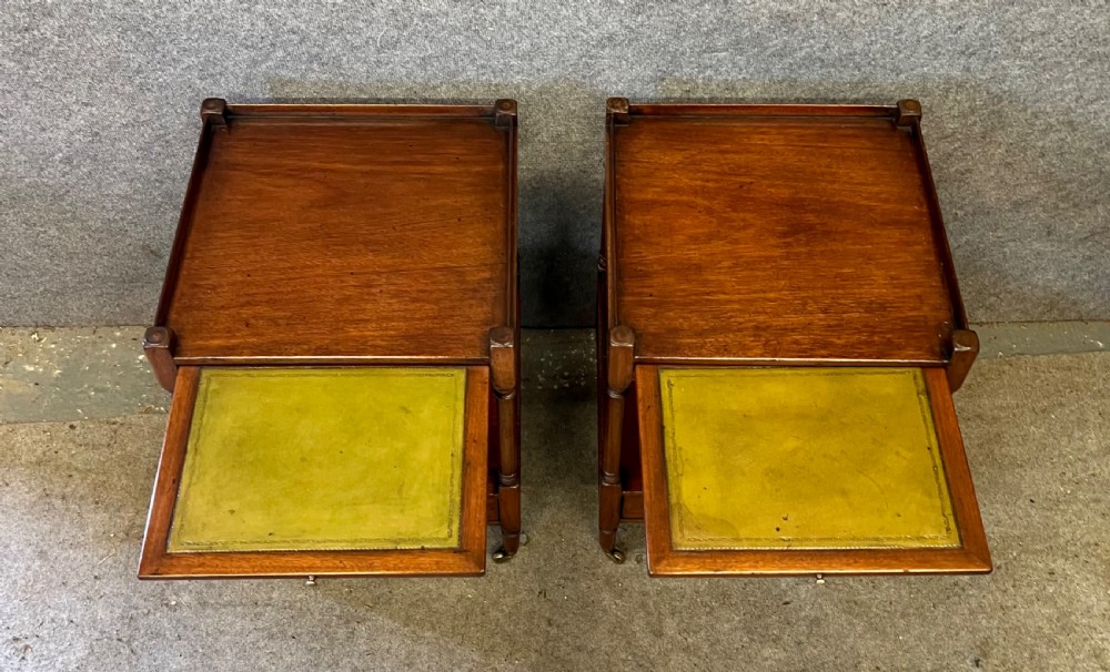 Pair Mahogany Occasional End or Lamp Tables View III