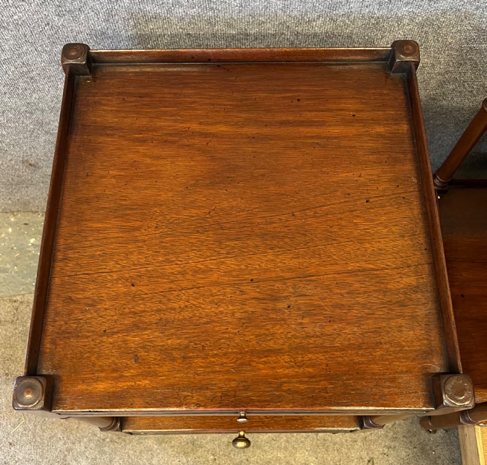Pair Mahogany Occasional End or Lamp Tables View VI