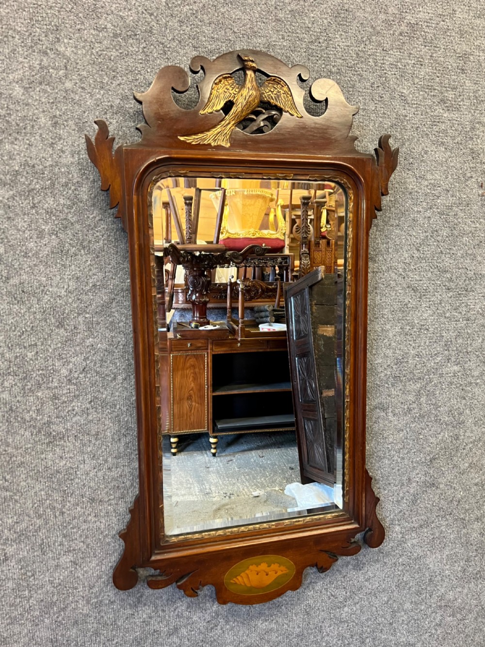 Antique Matched Pair of Chippendale Style Mirrors View III