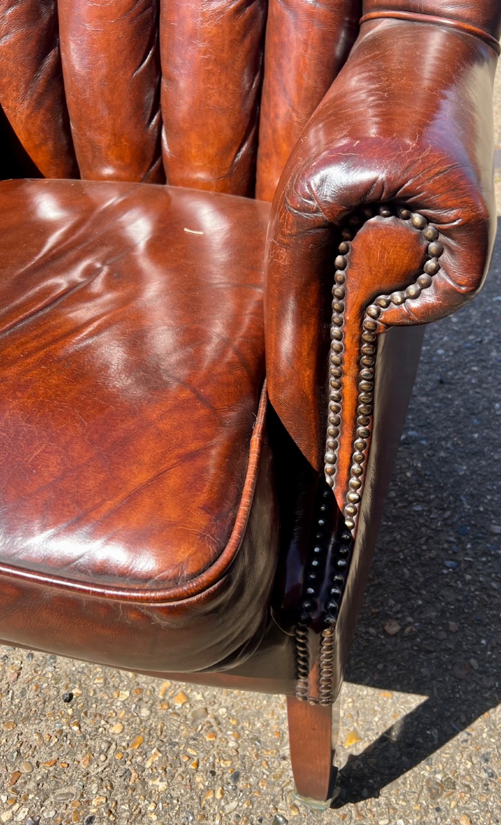 Georgian Style Leather Armchair View III