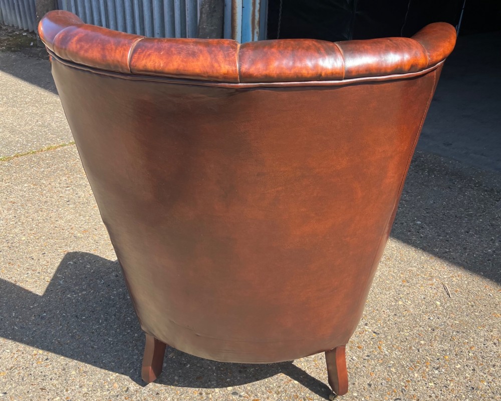 Georgian Style Leather Armchair View VII