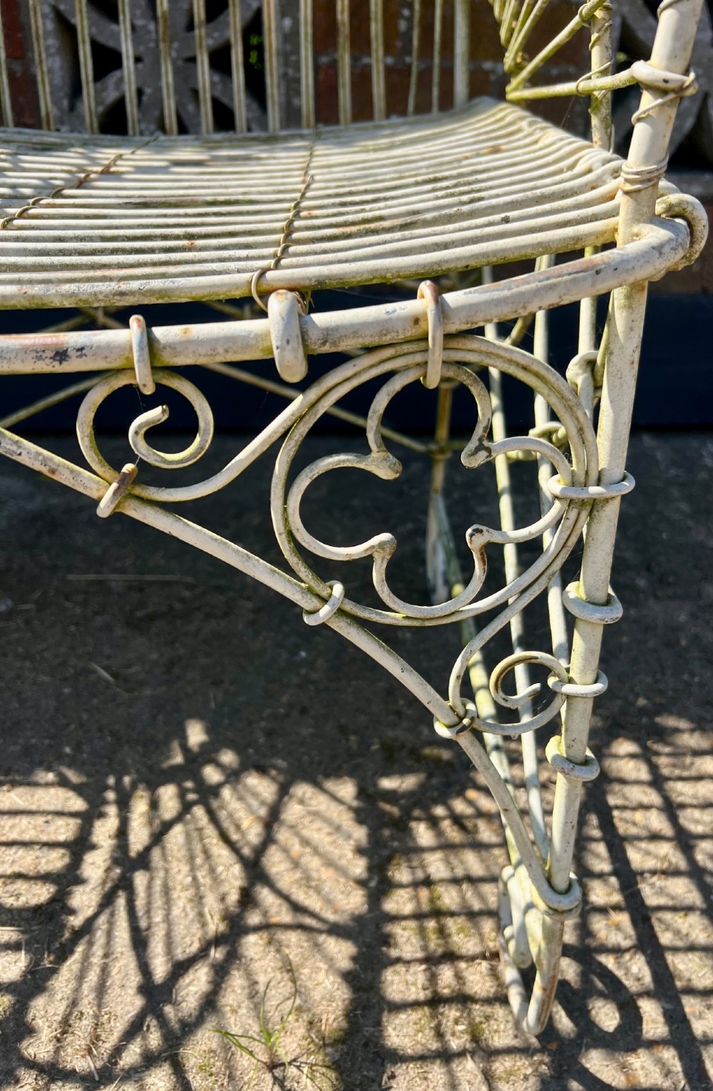 Pair of Gothic Style Iron Garden Chairs View X