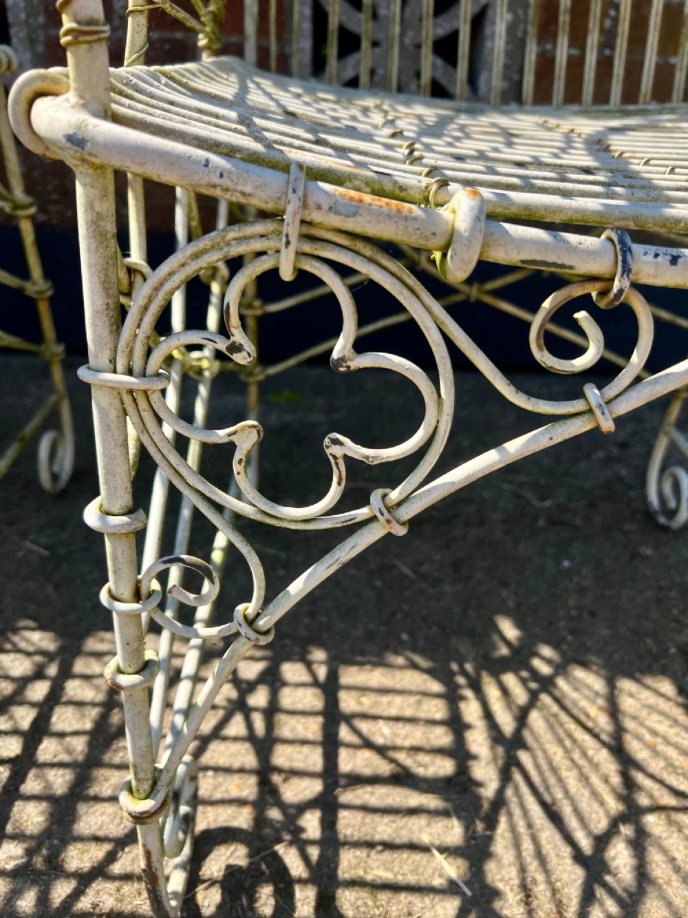Pair of Gothic Style Iron Garden Chairs View XI