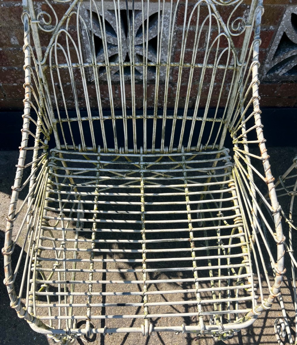 Pair of Gothic Style Iron Garden Chairs View XIV