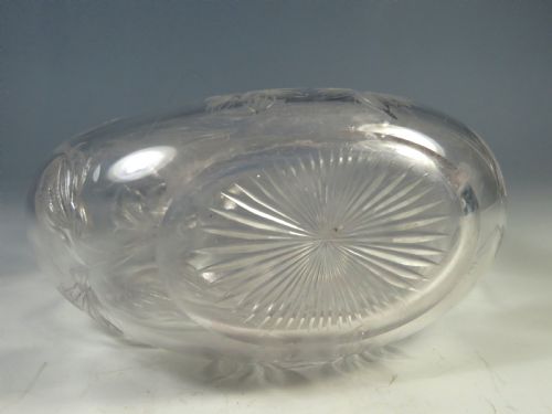 STEVENS AND WILLIAMS ROCK CRYSTAL GLASS DONUT DECANTER 1904 - ADDITIONAL PHOTO 6