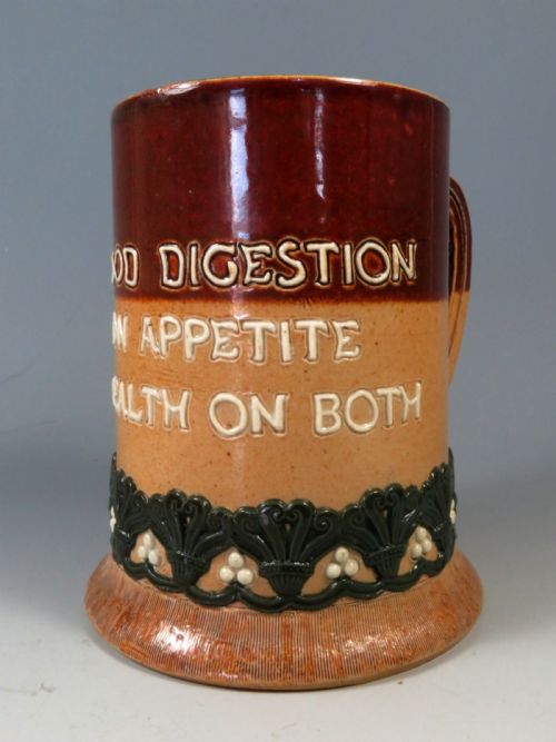 DOULTON LAMBETH SALT GLAZED STONEWARE MOTTO TANKARD - ADDITIONAL PHOTO 5