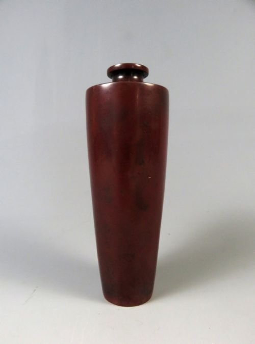ANTIQUE JAPANESE NOGAWA MIXED METAL BRONZE VASE - ADDITIONAL PHOTO 4