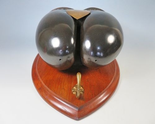 ANTIQUE VICTORIAN COCO DE MER WALL MOUNTED BOX AND COAT HOOK - ADDITIONAL PHOTO 6